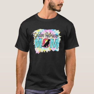 Golden Retriever Mum Tie Dye Dog Mum T-Shirt
