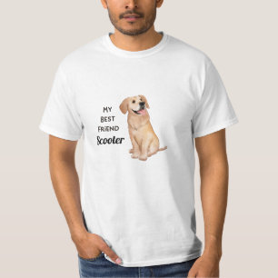 Golden Retriever My Best Friend Custom Name T-Shirt