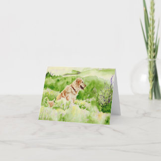 Golden Retriever Notecard