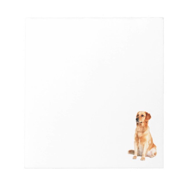 Golden Retriever Notepad (Front)