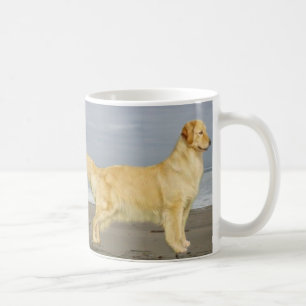 Golden Retriever On The Beach Mug