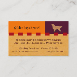 Golden Retriever or other Dog Services Business Card