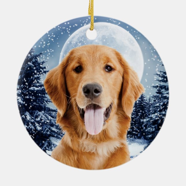 Golden Retriever Ornament (Back)
