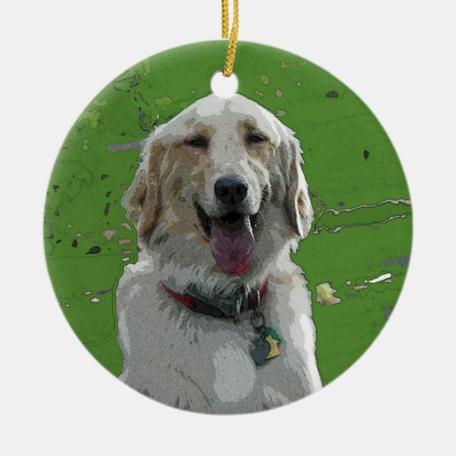 Golden Retriever Ornament (Front)