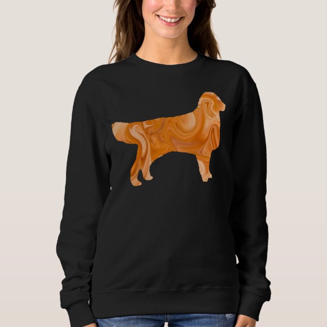 Golden Retriever Outline Sweatshirt (Front)