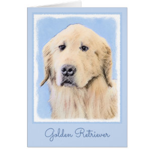 Golden Retriever Painting - Cute Original Dog Art