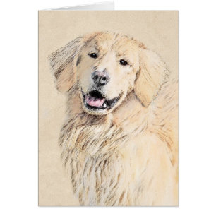 Golden Retriever Painting - Cute Original Dog Art