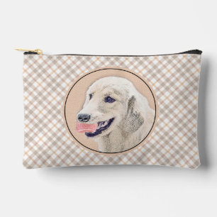 Golden Retriever Painting Cute Original Dog Art Accessory Pouch