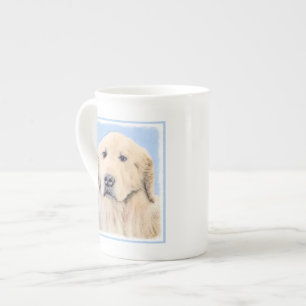 Golden Retriever Painting - Cute Original Dog Art Bone China Mug