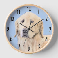 Golden Retriever Painting - Cute Original Dog Art