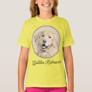 Golden Retriever Painting - Cute Original Dog Art  T-Shirt