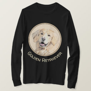 Golden Retriever Painting - Cute Original Dog Art T-Shirt