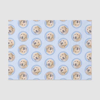 Golden Retriever Painting Cute Original Dog Art Tissue Paper