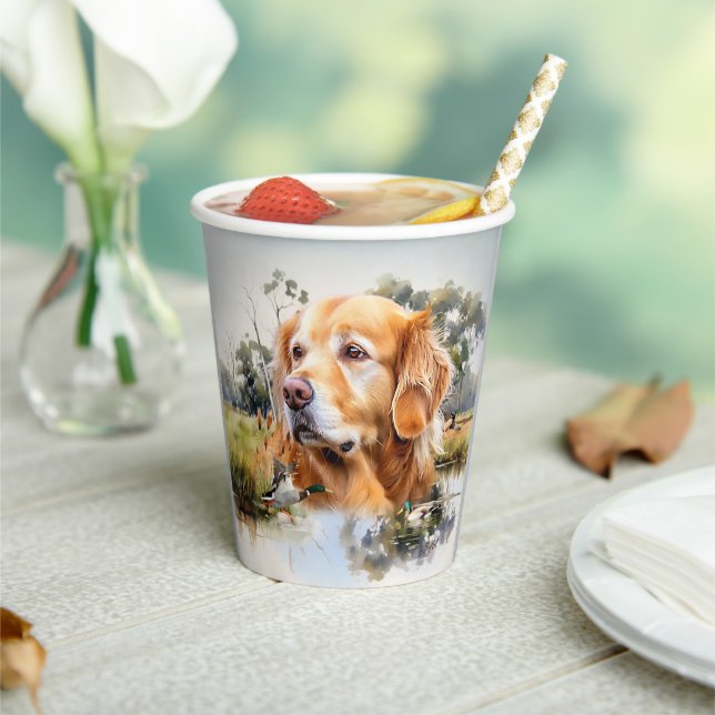 Golden Retriever Paper Cups (Insitu)