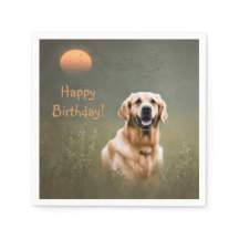 Golden Retriever Paper Napkins