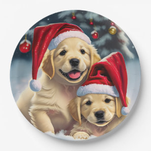 Golden Retriever Paper plates