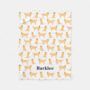 Golden Retriever Personalised Blanket - Dog