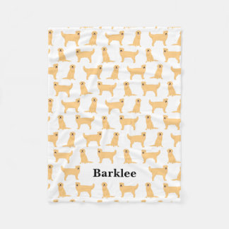Golden Retriever Personalised Blanket - Dog