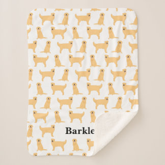 Golden Retriever Personalised Blanket - Dog