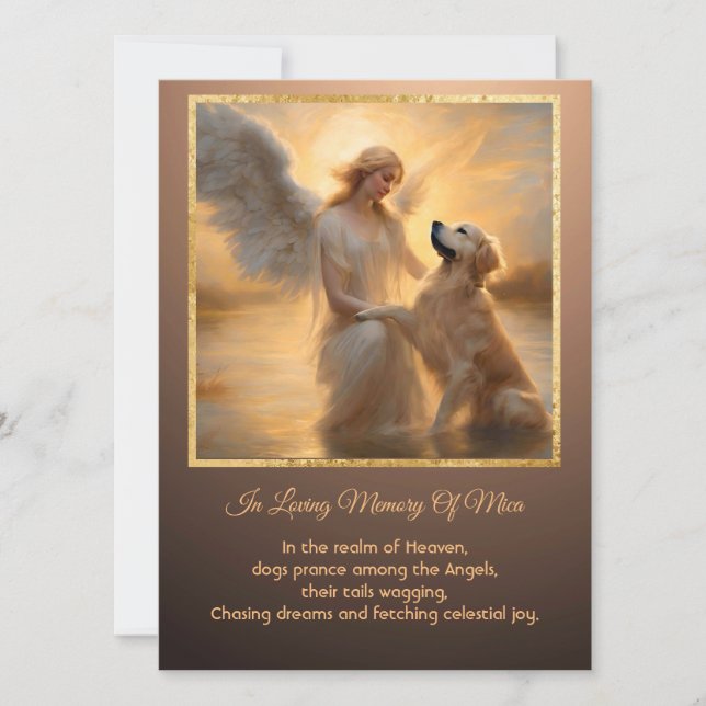 "Golden Retriever Personalised Celestial Sympathy  (Front)