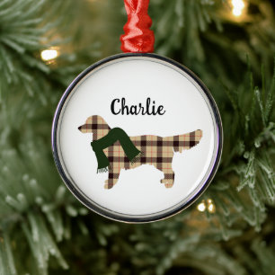 Golden Retriever Personalised Christmas Ornament
