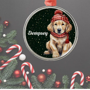 Golden Retriever Personalised Christmas Ornament