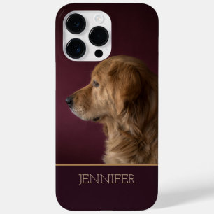 Golden Retriever Personalised Name   Dog Case-Mate iPhone 14 Pro Max Case