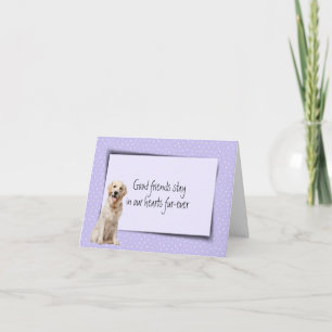 Golden Retriever Pet Loss Sympathy Card