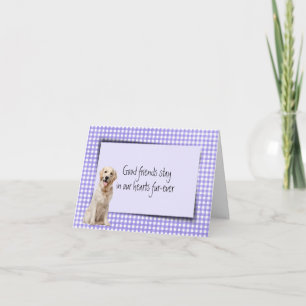 Golden Retriever Pet Loss Sympathy Card