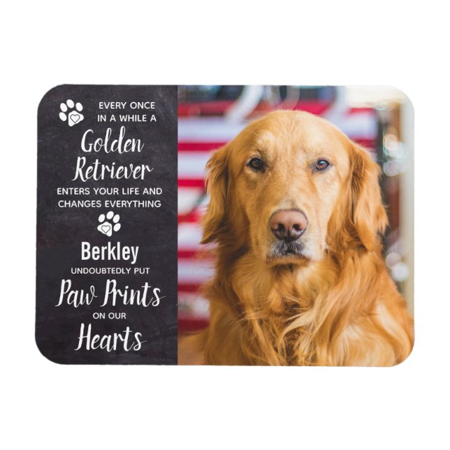 Golden Retriever Pet Memorial Magnet (Horizontal)