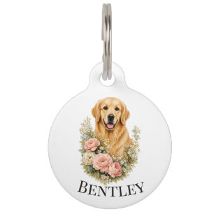 Golden Retriever Pet Tag