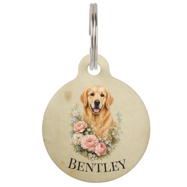 Golden Retriever Pet Tag (Front)