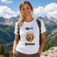 Golden Retriever Photo Life Is Golden Woman