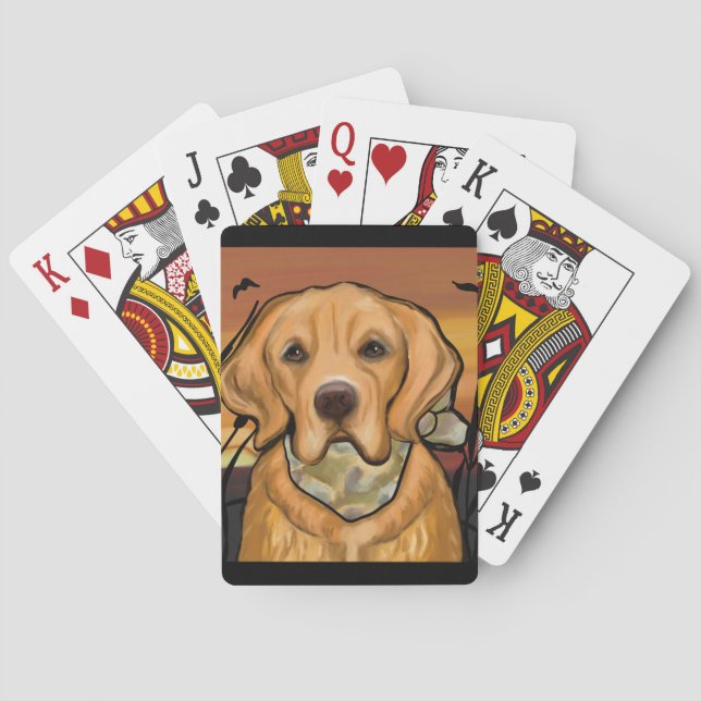 Golden Retriever Playing Cards (Back)
