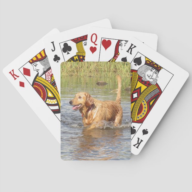 Golden Retriever Playing Cards (Back)