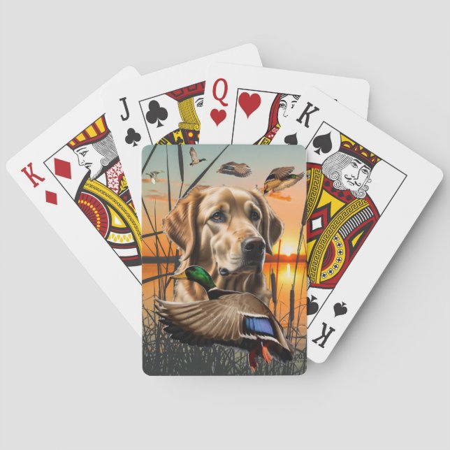 Golden Retriever Playing Cards, Mallard Playing Cards (Back)