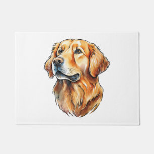 Golden Retriever Portrait Classic T-Shirt Doormat
