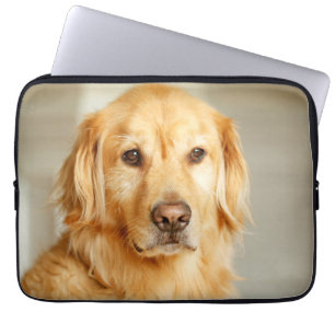 Golden Retriever Portrait Laptop Sleeve