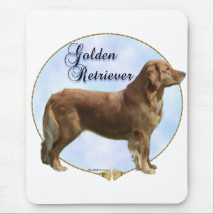 Golden Retriever Portrait Mouse Mat