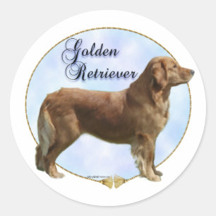 Golden Retriever Portrait Sticker