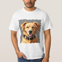 Golden Retriever Portrait Wearing Black Collar