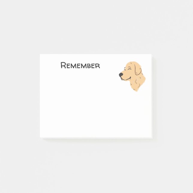 Golden Retriever Post-it Notes (Front)