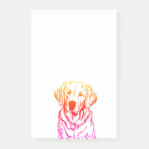 Golden Retriever Post-It Notes