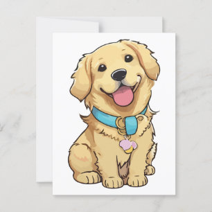 Golden Retriever Postcard
