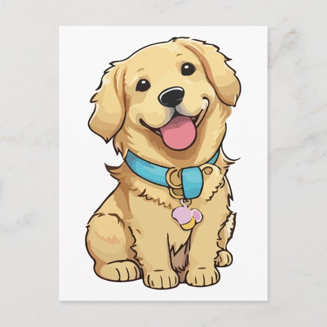 Golden Retriever  Postcard (Front)
