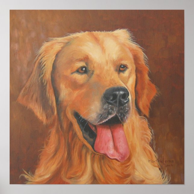 Golden Retriever Poster (Front)