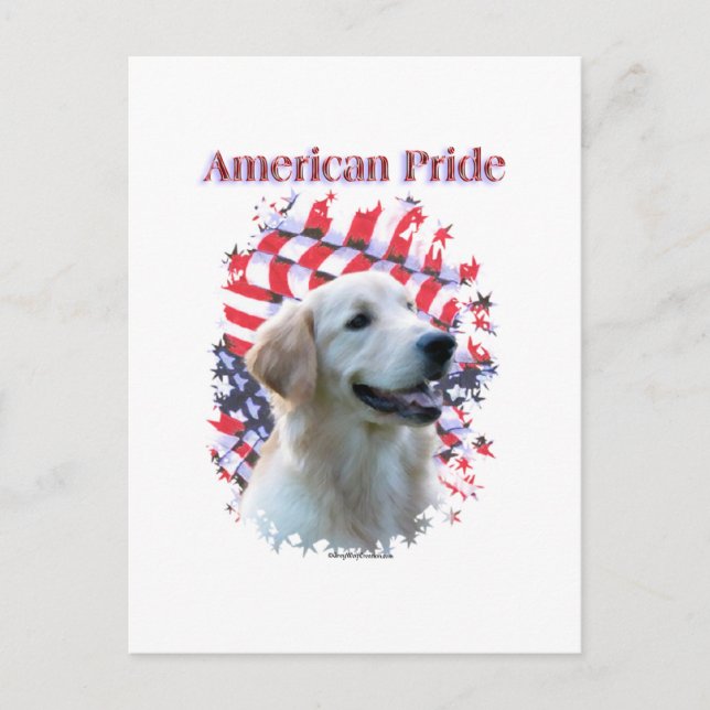 Golden Retriever Pride Postcard (Front)