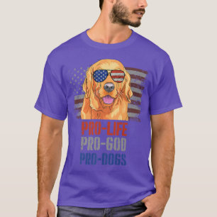 Golden Retriever Pro Life Pro God Pro Dogs Premium T-Shirt