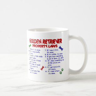 Golden Retriever Property Laws 2 Coffee Mug
