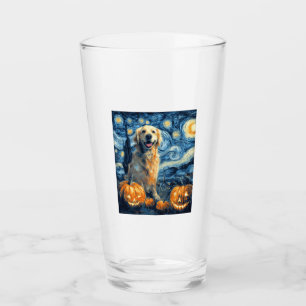 Golden Retriever Pumpkin Starry Night Dog Mom Van  Glass